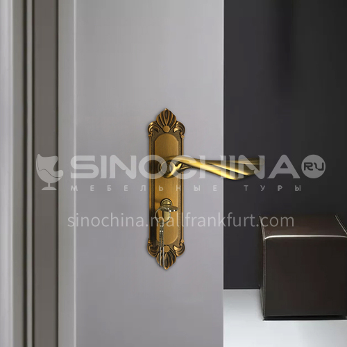 B Classic luxury zinc alloy lock mute lock indoor wooden door lock set 44